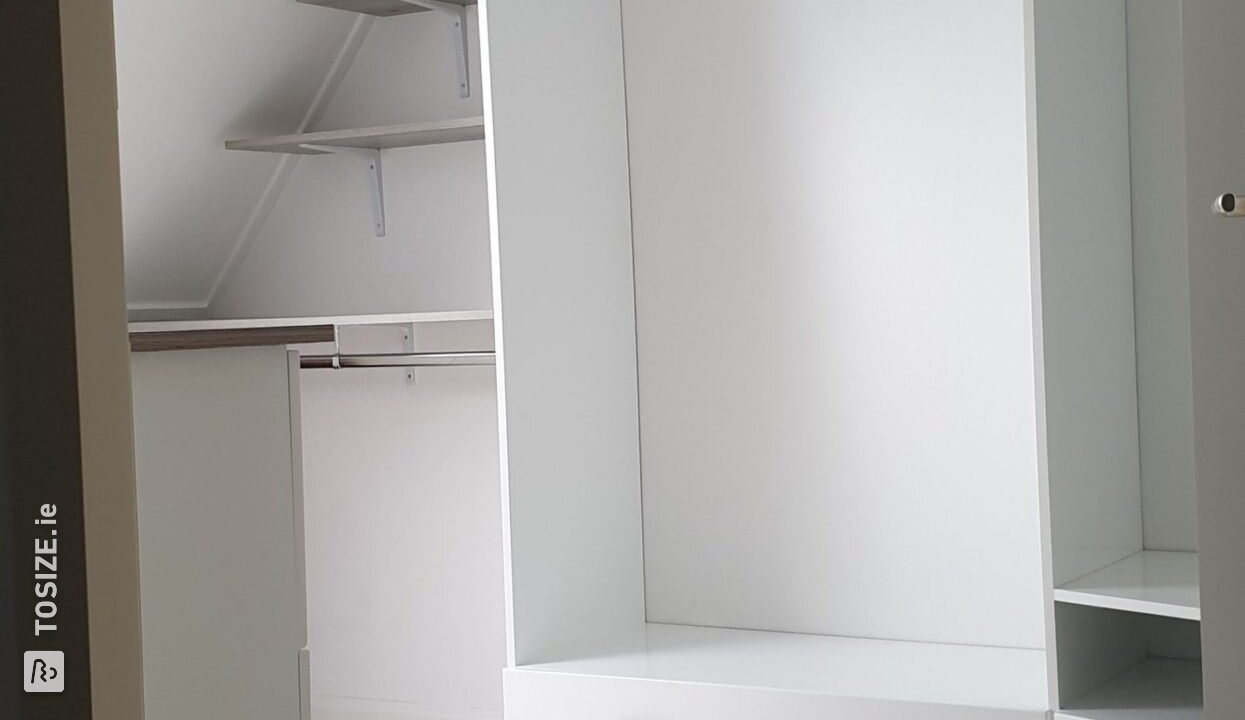 Would you like to make a walk-in closet from MDF Lakdraag? Do it yourself! By Matthijs