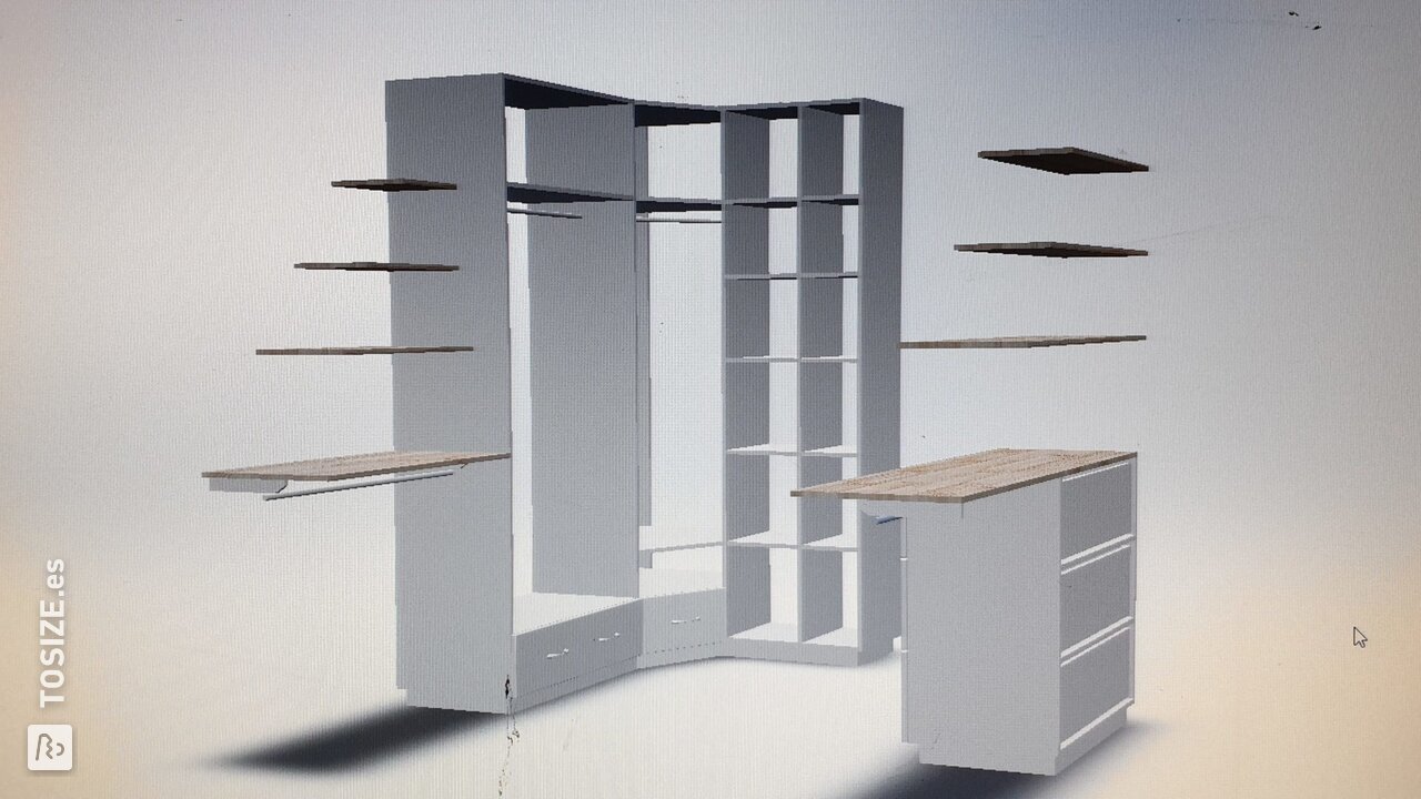 ¿Hacer un vestidor con MDF Lakdraag? ¡Hazlo tu mismo! Por Matthijs