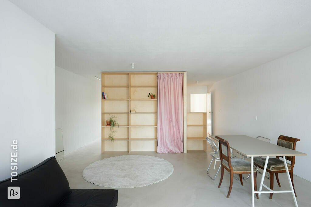 Selbstgebauter Raumteiler / Schrank für unser Loft-Haus, von Robbert