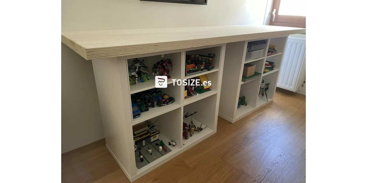 Mesa de juego para lego de Multiplex Interieur Poplar