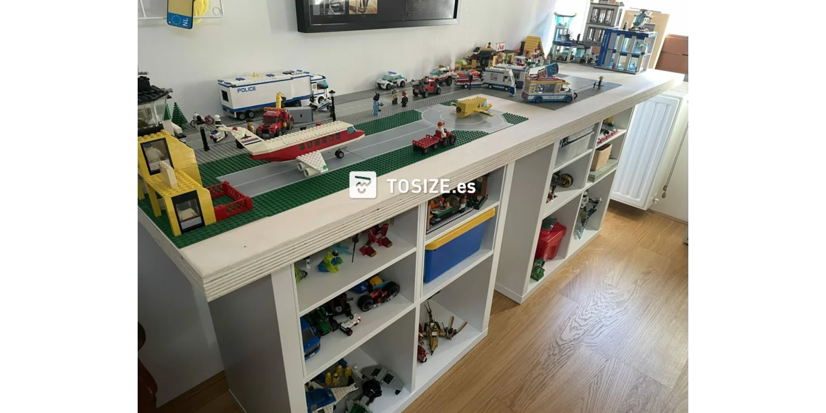 Mesa de juego para lego de Multiplex Interieur Poplar