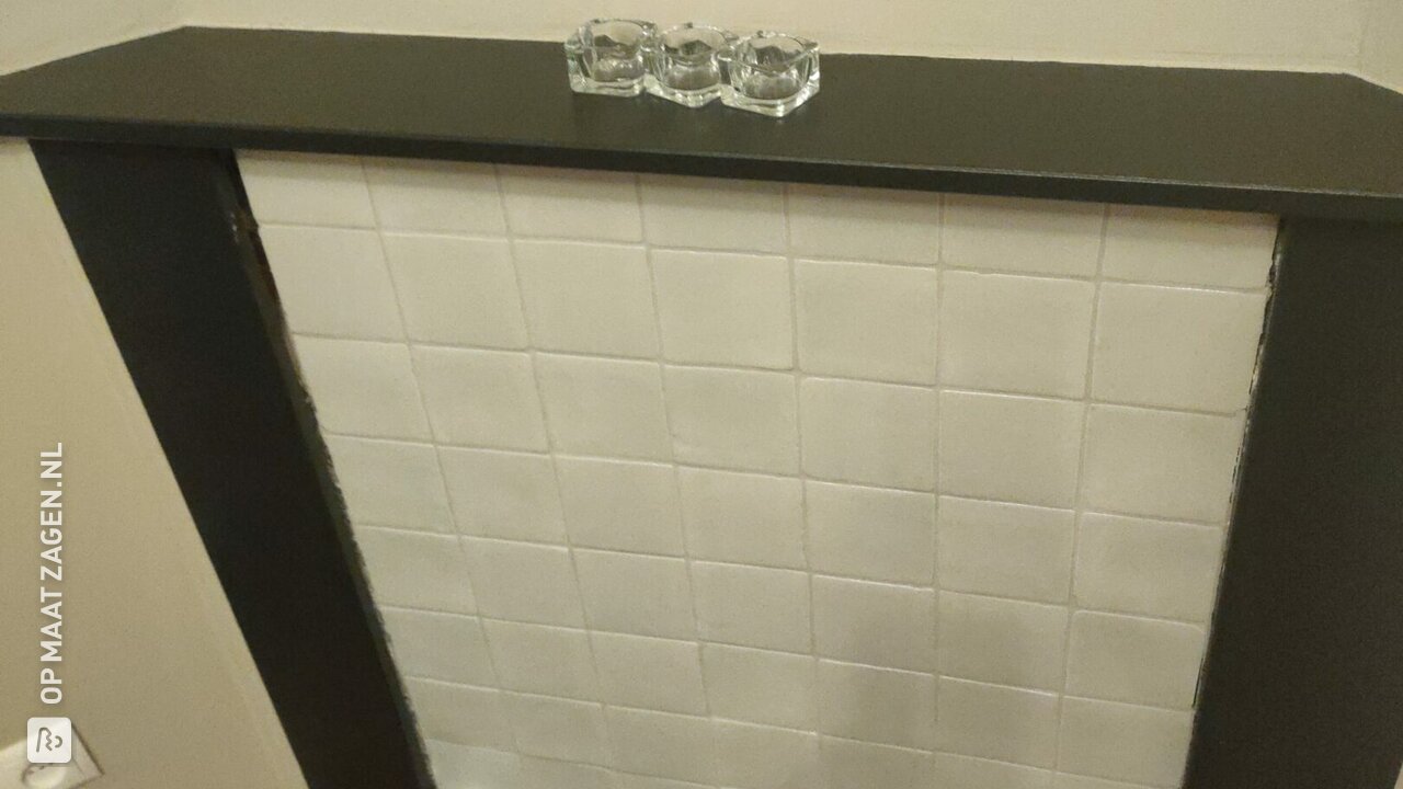 Ombouw schouw van zwart MDF, door Martijn
