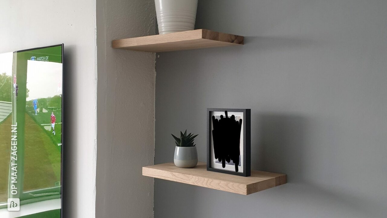 Wandplankjes van Eiken, door Plaisir