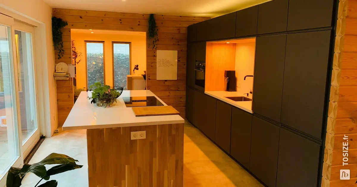 Modernisation de la cuisine avec du chêne, par Stijn | TOSIZE.fr