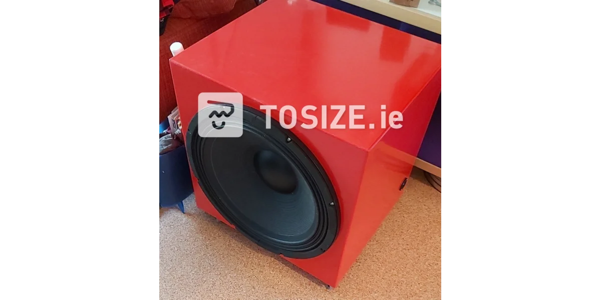 Homemade 21 inch subwoofer in closed housing, by Edwin TOSIZE.ie