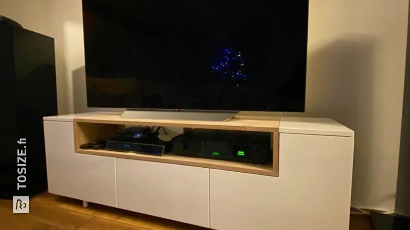 TV cabinet made of MDF, by RH Hout Design