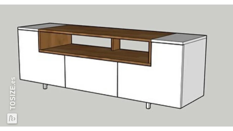 Mueble de TV de MDF, de RH Hout Design