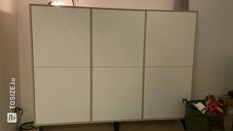 Armoire IKEA BESTA en contreplaqué, par Thomas