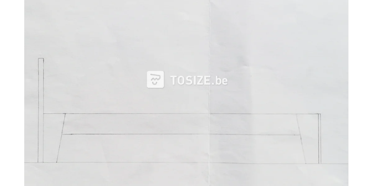 Birch plywood bed frame, by Margreet TOSIZE.be