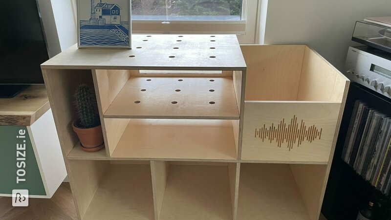 Record player furniture from Multiplex Birch, by Laus