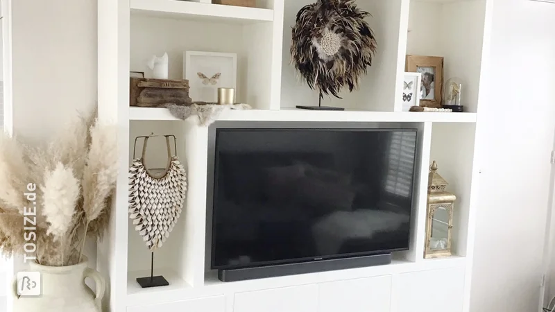 Beautiful MDF compartment cupboard in bohemian style, by Bjorn and Sanne