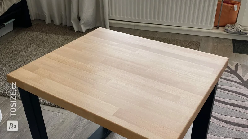 Beech table top, by John