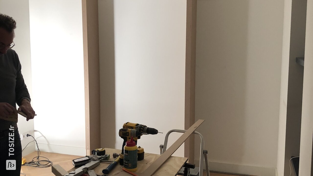 Armoire murale ouverte en MDF Blank, par Saskia