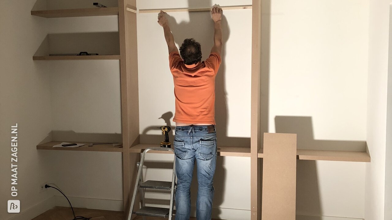 Open wandkast van MDF Blank, door Saskia