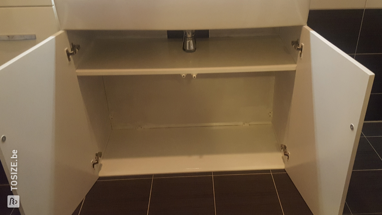 Wastafelmeubel van MDF Vochtwerend, door Piet