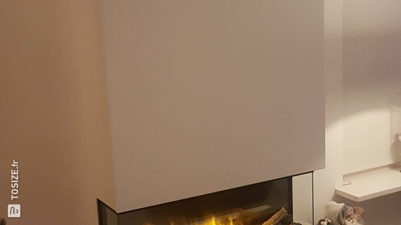 Habillage de cheminée en MDF, par Marcel - TOSIZE.fr