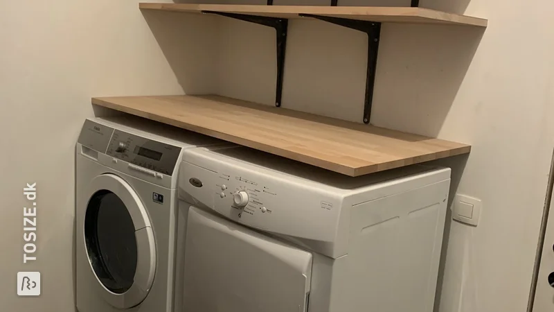 Storage racks of Beech carpentry panel, by Benny