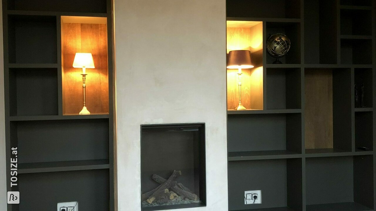Maßgeschneidertes Einbau-Bücherregal von Ilse