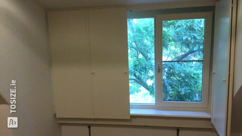 Custom-made window shutters for dormer windows, by Jos