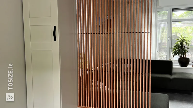 Make your own custom room divider from MDF and Mahogany, by Alex