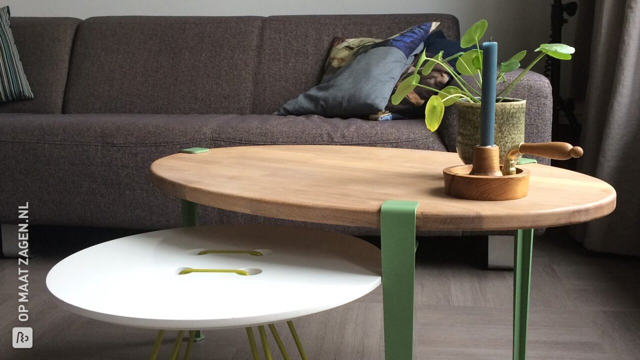 Salontafel eikenhout door Connie en Michiel
