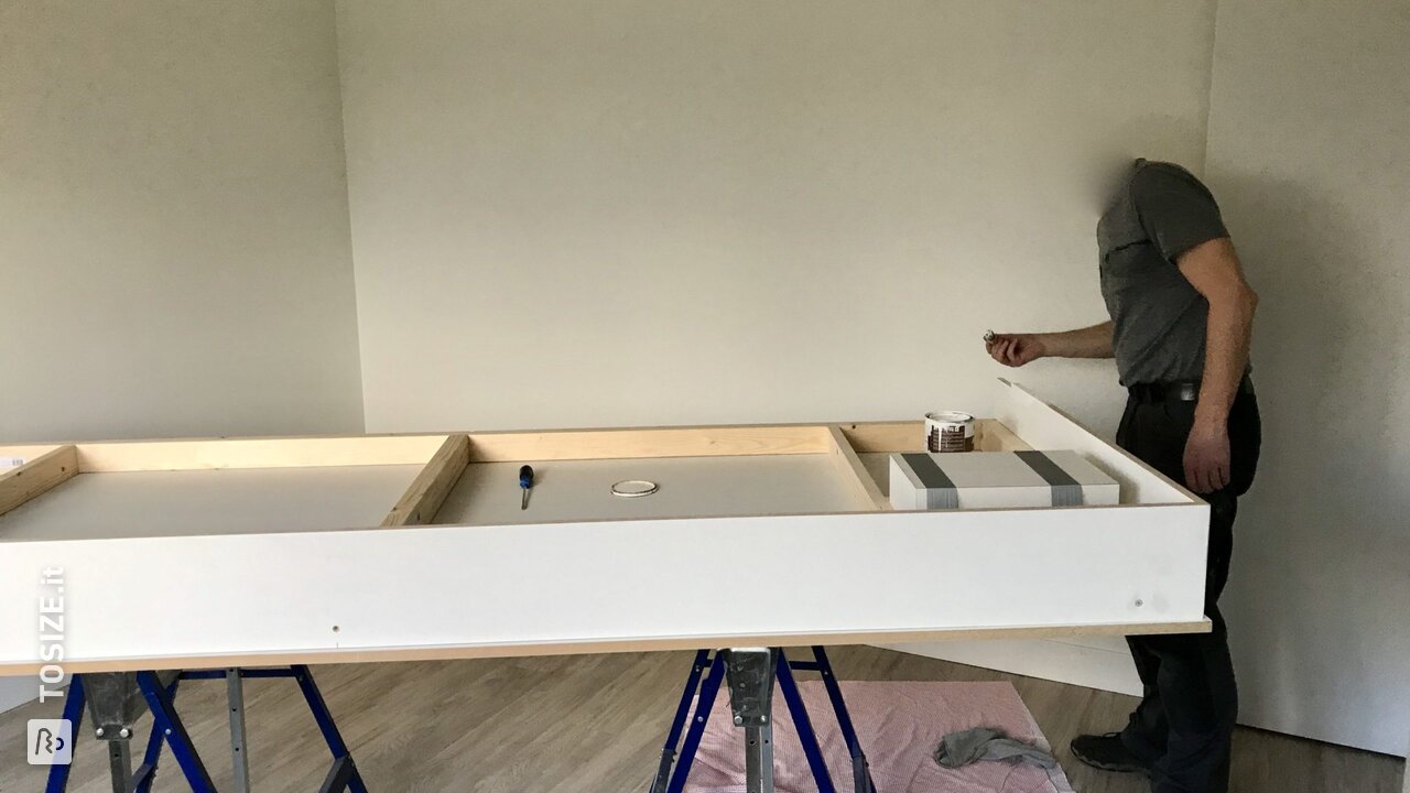 Elegante testiera del letto fatta in casa, di Jacco