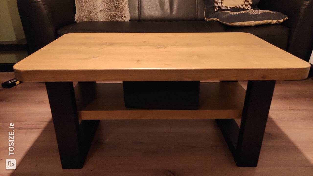 Tough table and matching coffee table, by Arvid