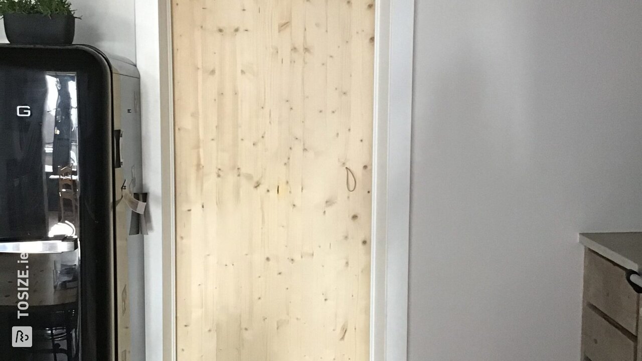 Custom Spruce Wood Sliding Doors, by Isabelle