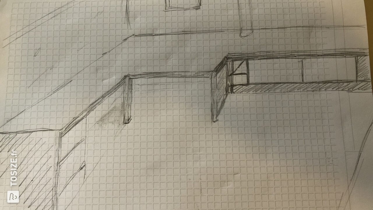 Meubles de bureau faits maison pour notre nouveau bureau, par Arjan