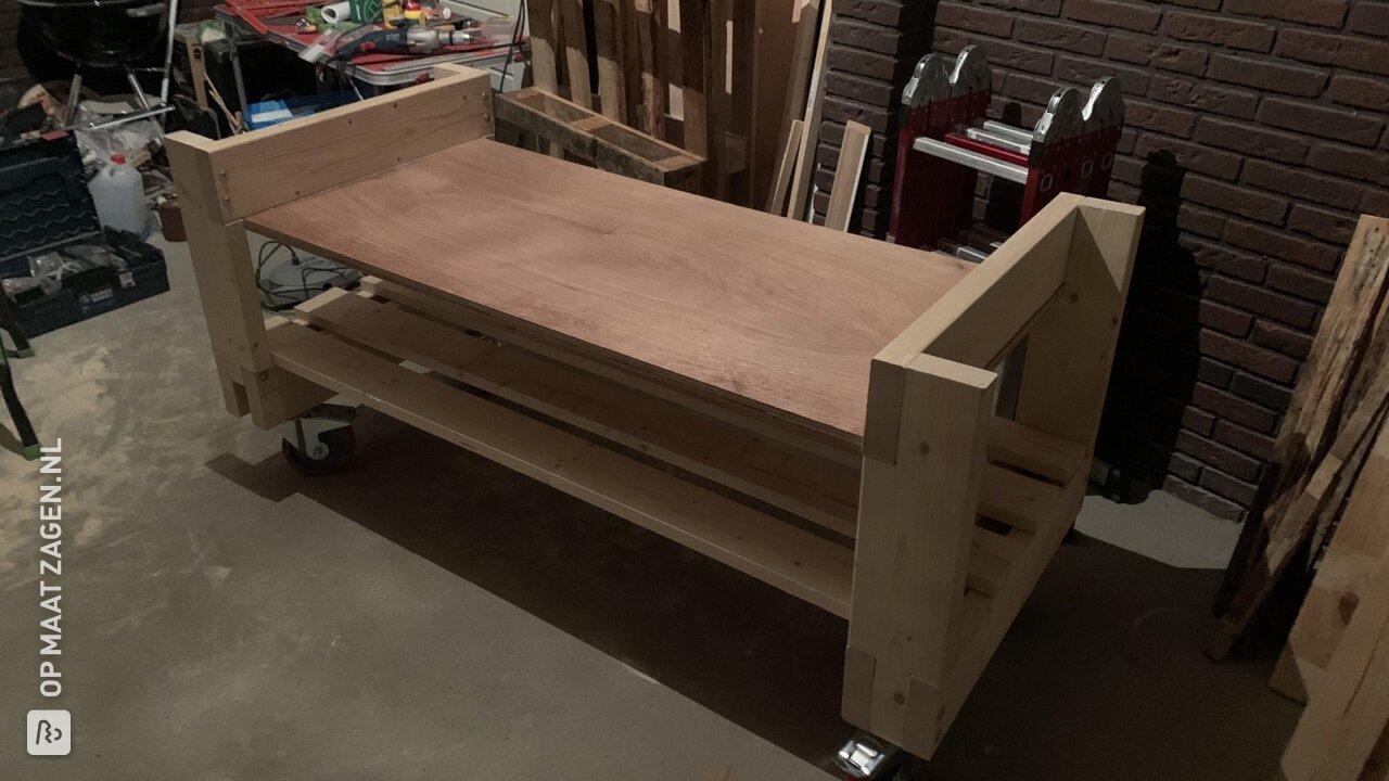 DIY werkbank van multiplex voor al je gereedschap, door Rob