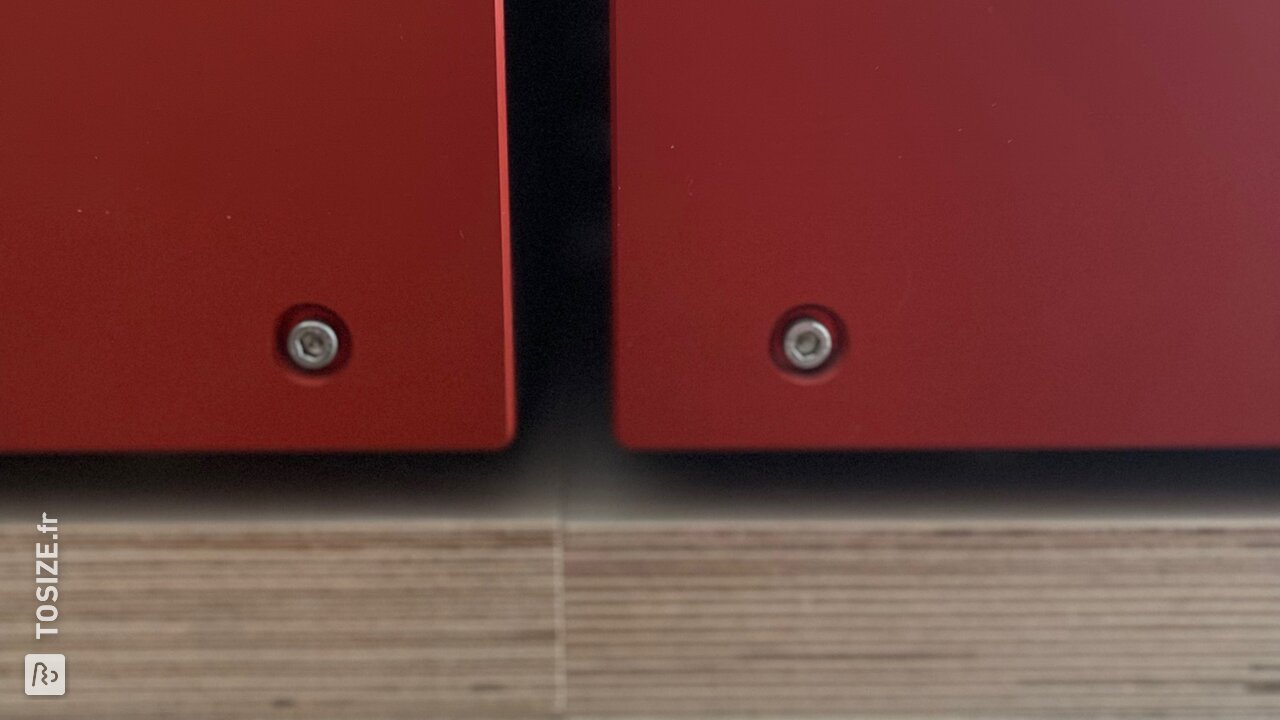 Meuble TV hi fi moderne en contreplaqué, par Alain