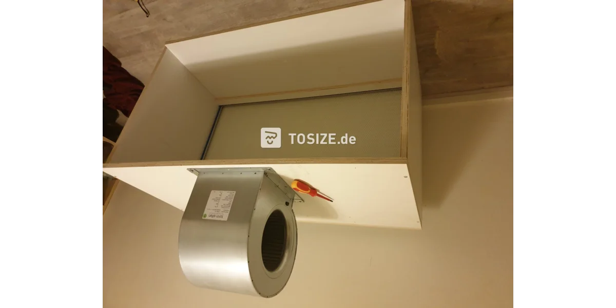 Making a laminar flow box from plywood sheets TOSIZE.de