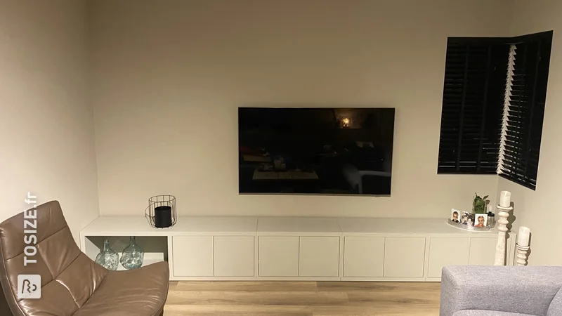 Un meuble TV sur mesure TOSIZE, par Paul