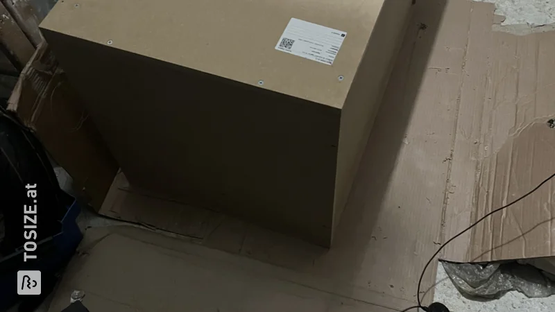 A personalized homemade MDF subwoofer, by Kylian