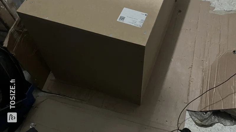 A personalized homemade MDF subwoofer, by Kylian