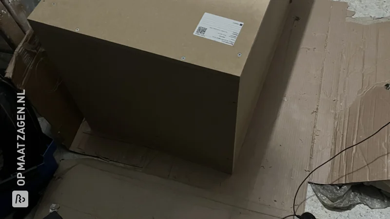 A personalized homemade MDF subwoofer, by Kylian