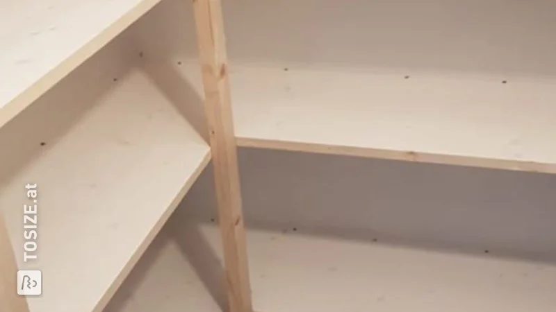 Build a pantry under the stairs yourself, by Martin