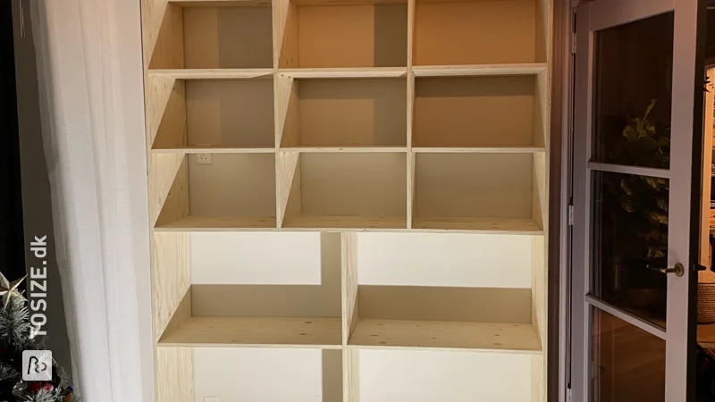 A large wall cupboard with plenty of storage space made of Finnish spruce, by Barry