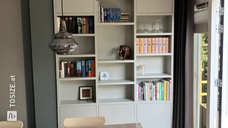 A TOSIZE Furniture custom built-in bookcase, by Hugo