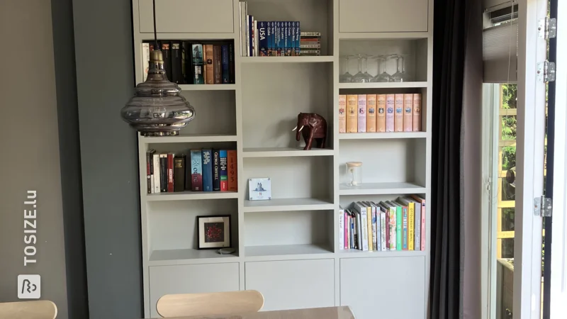 A TOSIZE Furniture custom built-in bookcase, by Hugo