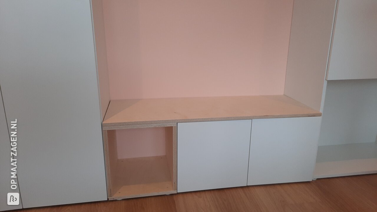Kardinaal afvoer Net zo IKEA platsa hack - uitbreiding van bestaande kast met gezaagd berken  multiplex - OPMAATZAGEN.nl