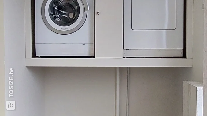 Une conversion personnalisée soignée pour la machine à laver en MDF, d'ici janvier