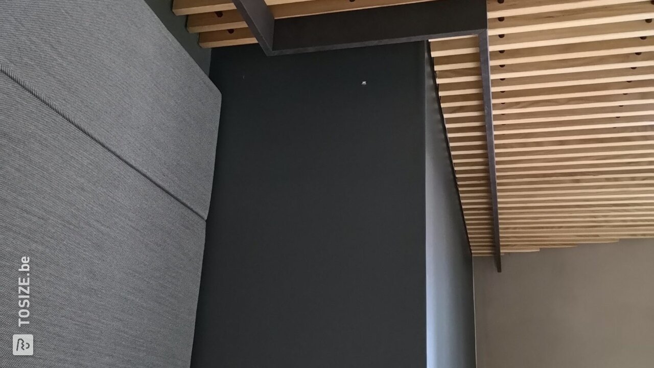 MDF zwarte Koof voor luxe weergave ledstrip, door William