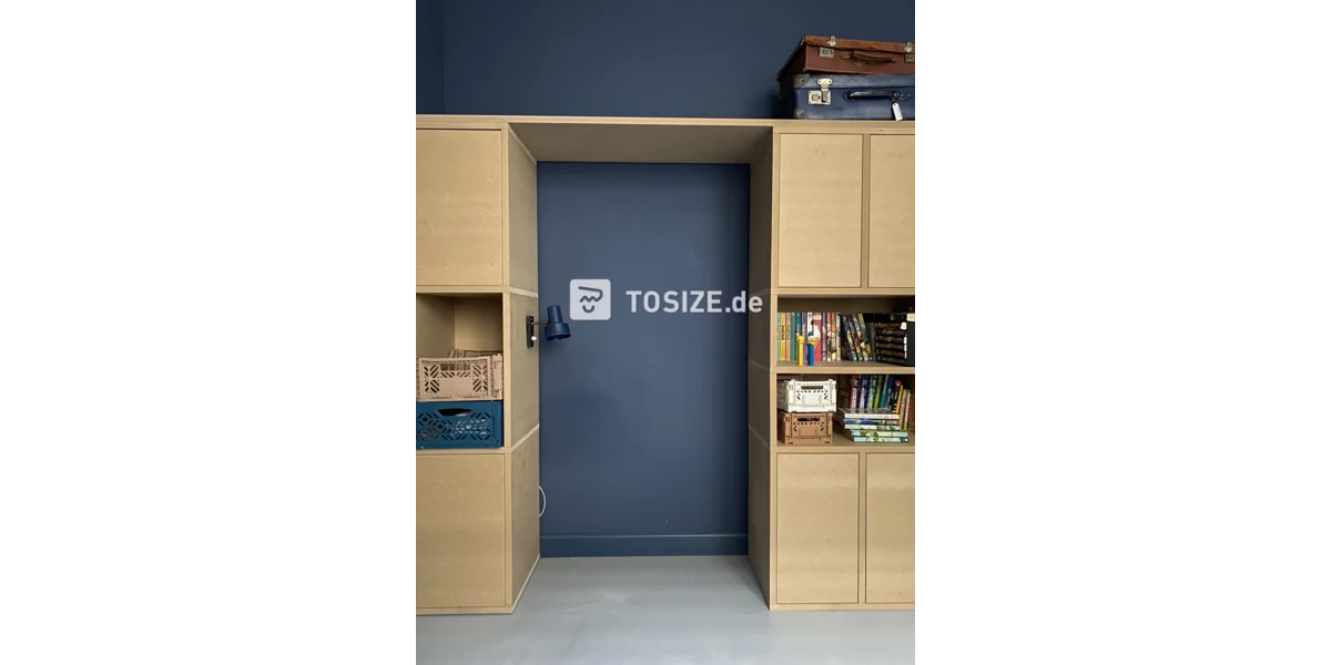 Stabiler Schrankumbau um ein Bett herum TOSIZE.de