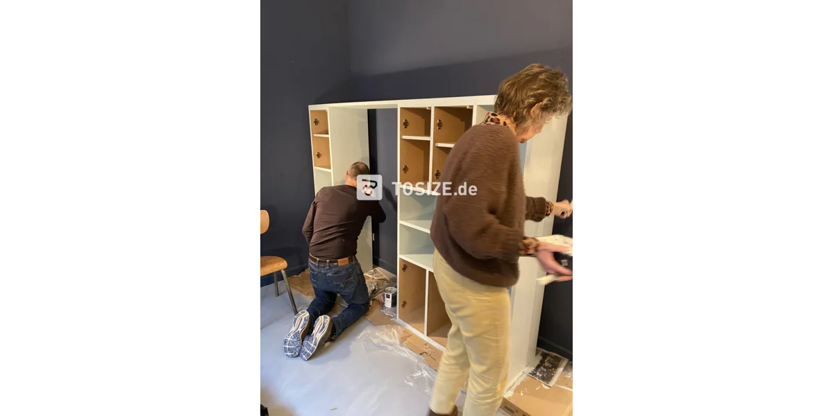 Stabiler Schrankumbau um ein Bett herum TOSIZE.de