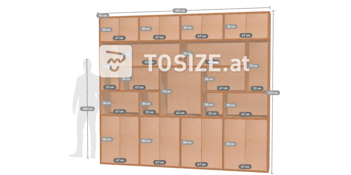 Ein maßgeschneiderter Schrank von TOSIZE Furniture | TOSIZE.at
