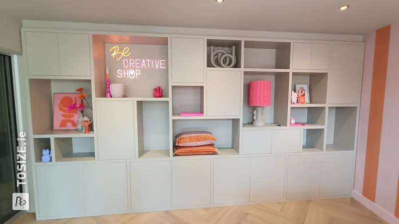Large, wall-filling TOSIZE Furniture shelving unit, by Esther and Lars from Be Creative Shop