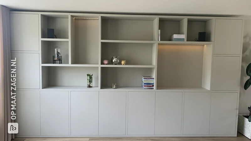 Large wall and storage cupboard in the living room, by Paul and Mariska