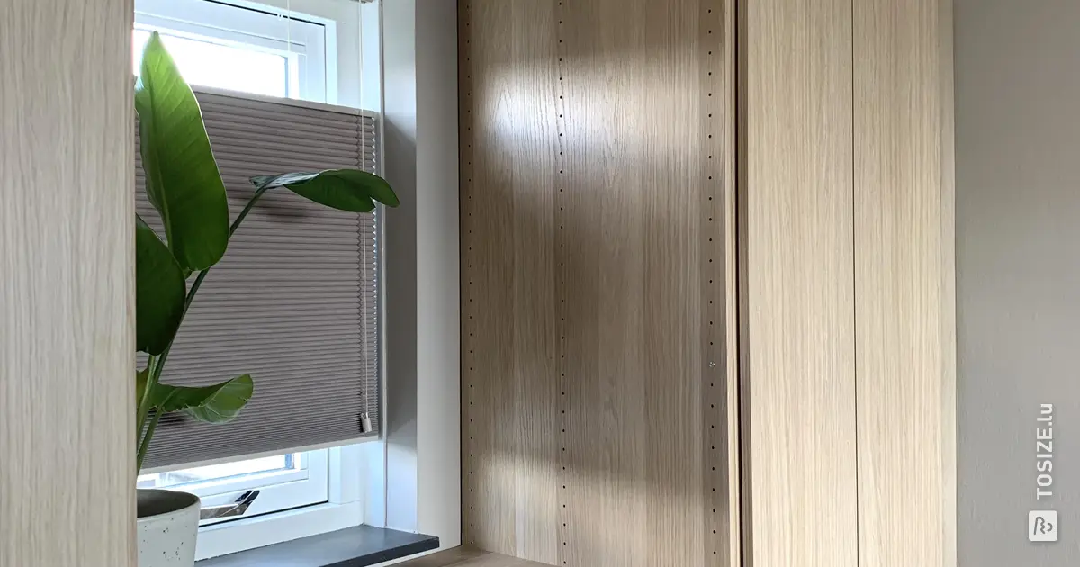 DIY : Portes sur mesure pour armoire encastrée PAX par Jan | TOSIZE.lu