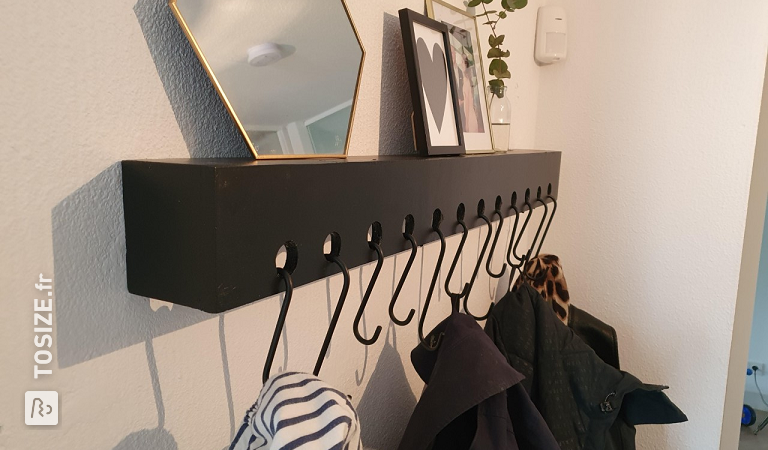 Bricolage: Fabriquez votre propre porte-manteau et armoire murale pour le hall, par Stijn